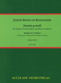 Boismortier, J B d: Sonata in G minor op. 26,5