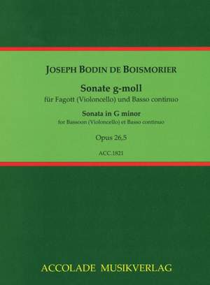 Boismortier, J B d: Sonata in G minor op. 26,5
