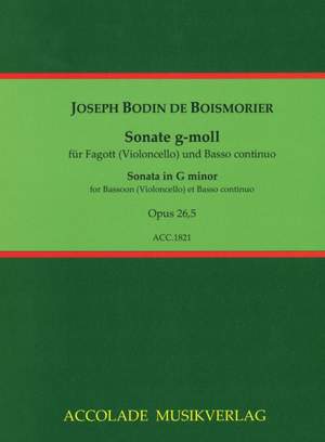 Boismortier, J B d: Sonate g-moll op. 26,5