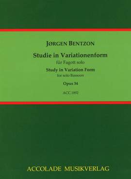 Bentzon, J: Study in Variation Form op. 34