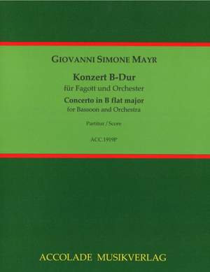Mayr, J S: Concerto in B flat major