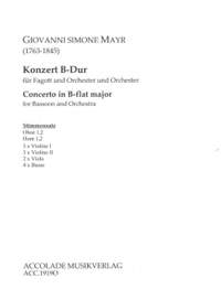 Mayr, J S: Concerto in B flat major