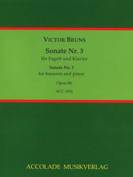 Bruns, V: Sonate Nr. 3 op. 86