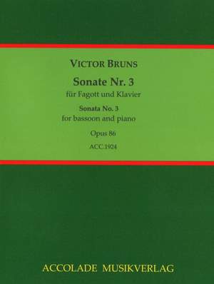 Bruns, V: Sonata No. 3 op. 86