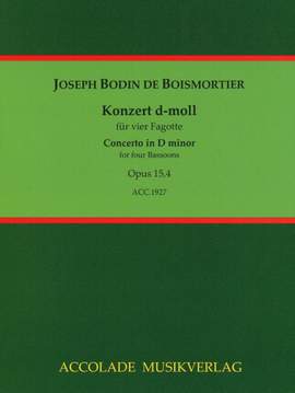 Boismortier, J B d: Konzert d-moll D minor op. 15/4