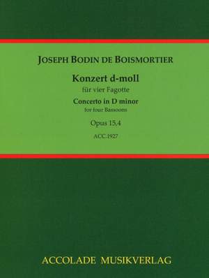 Boismortier, J B d: Concerto in D minor op. 15/4