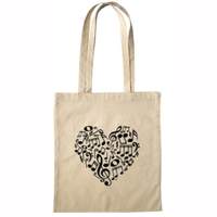 Totebag Heart of Notes
