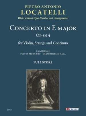 Pietro Antonio Locatelli: Concerto in La maggiore Op-sn 4
