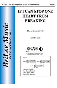 Klein, J: If I Can Stop One Heart from Breaking B flat major
