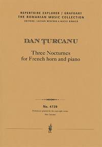 Turcanu, Dan : Three Nocturnes for French horn and piano