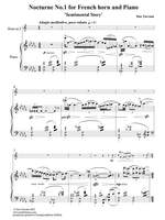 Turcanu, Dan : Three Nocturnes for French horn and piano Product Image