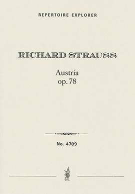 Strauss, Richard: Austria Op. 78 for grand orchestra with male choir