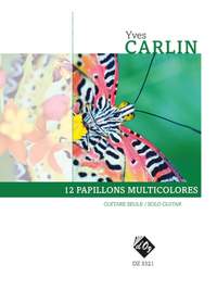 Yves Carlin: 12 Papillons Multicolores