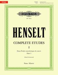 Adolph Henselt: Complete Etudes Volume 1