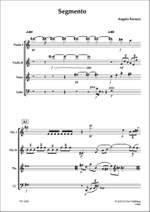 Angelo Ferraro: Segmento, for String Quartet Product Image