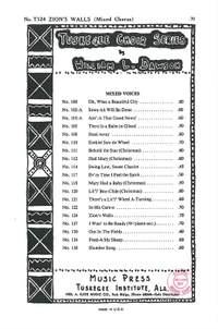Dawson, William: Zion's Walls. SATB