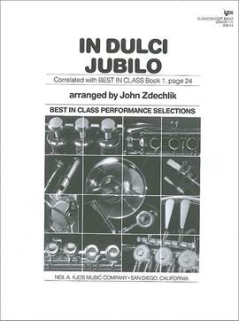 Zdechlik, John: In Dulci Jubilo (concert band score)