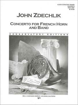 Zdechlik, John: Concerto for French Horn & Band (score)