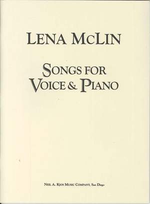 McLin, Lena: Songs for Voice & Piano (med/high voice)