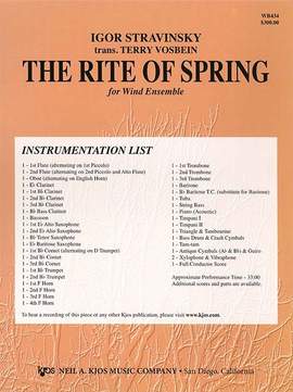Stravinsky, Igor: Rite of Spring, The (concert band)
