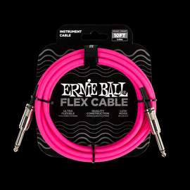 Ernie Ball Flex Instr Cable Strt/strt 10ft - Pink