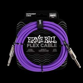 Ernie Ball Flex Instr Cable Strt/strt 10ft - Purple