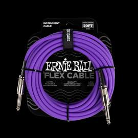 Ernie Ball Flex Instr Cable Strt/strt 20ft - Purple