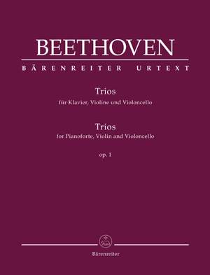 Beethoven, Ludwig van: Trios for Pianoforte, Violin and Violoncello, Op. 1
