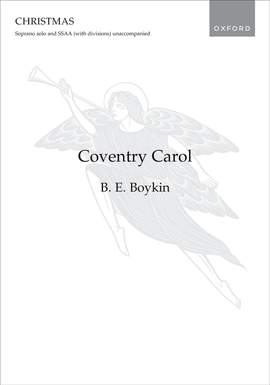 English, Trad.: Coventry Carol