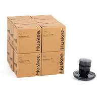12x 3oz Espresso HuskeeRenew Cup & Saucer Set of 2 - Smoke