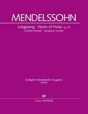 Mendelssohn Bartholdy, Felix: Lobgesang, MWV A 18