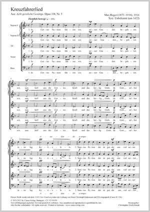 Reger, Max: Kreuzfahrerlied, Op. 138/5