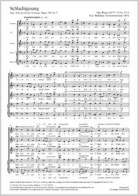 Reger, Max: Schlachtgesang, Op. 138/7