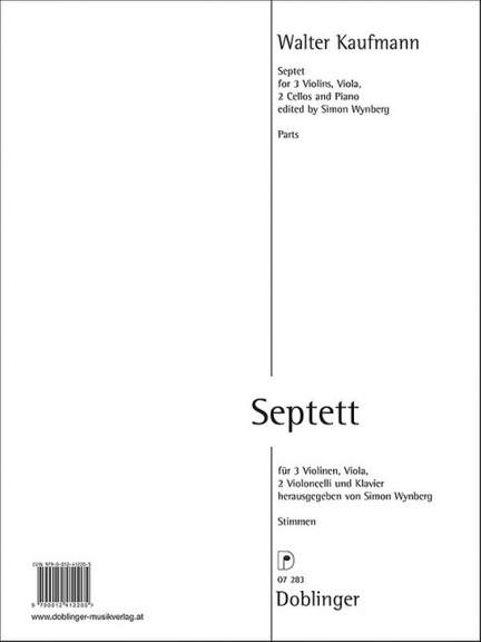 Kaufmann, W: Septett