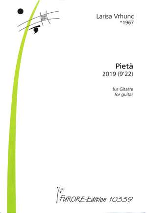 Larisa Vrhunc: Pieta for Guitar Solo