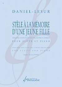 Daniel Lesur: Stele a la Memoire d'Une Jeune Fille