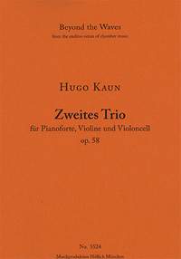 Kaun, Hugo: Second Trio for Pianoforte, Violin and Violoncello Op. 58