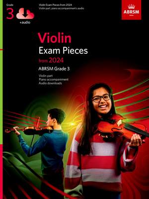 ABRSM: Violin Exam Pieces from 2024, ABRSM Grade 3, Violin Part, Piano Accompaniment & Audio