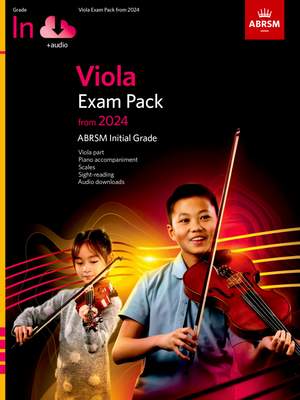 ABRSM: Viola Exam Pack from 2024, Initial Grade, Viola Part, Piano Accompaniment & Audio