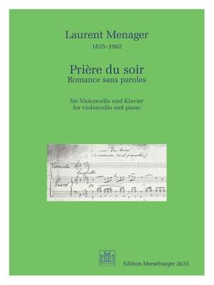 Laurent Menager: Prière du soir