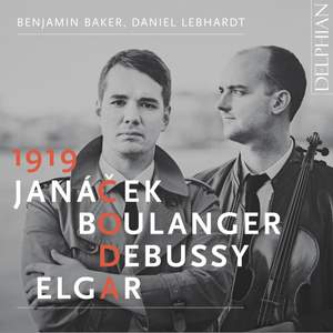 1919 Coda Janacek, Boulanger, Debussy, Elgar