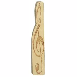Treble Clef Wooden Bookmark