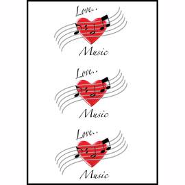 Greeting Card Love Music
