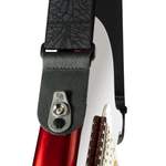 D'Addario Pad Lock Woven Guitar Strap, Lightning Black Tubular Product Image