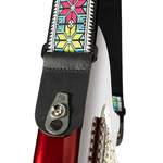 D'Addario Pad Lock Woven Guitar Strap, Parallel Flowers Product Image