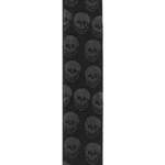 D'Addario Woven Guitar Strap, Skulls Black Tubular Product Image
