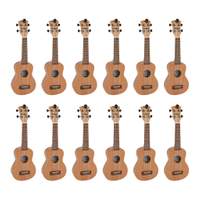 Octopus Academy soprano ukulele class pack of 12 - Natural