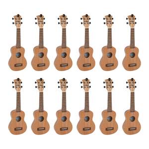 Octopus Academy soprano ukulele class pack of 12 - Natural