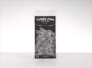 Tuner Fish Lug Locks Clear 50 Pack