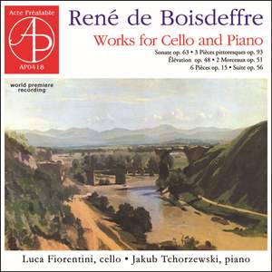 René de Boisdeffre: Works for Cello and Piano